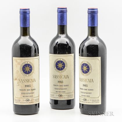 Tenuta San Guido Sassicaia 1985, 3 bottles 