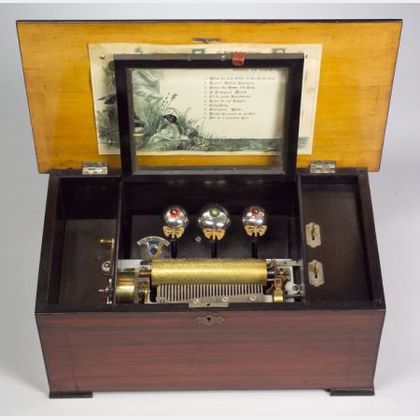Three-Bell Musical Box for the British Market
