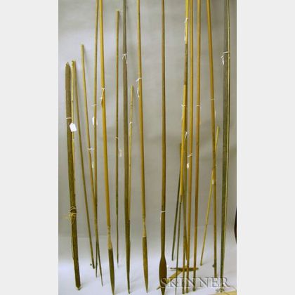Approximately Eighteen Ethnographic Spears, Bow, and Arrows