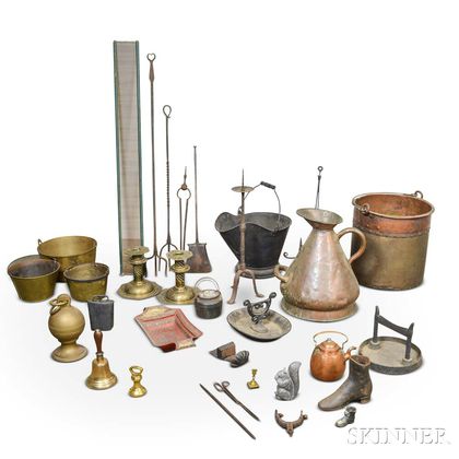 Large Group of Metal Domestic Items