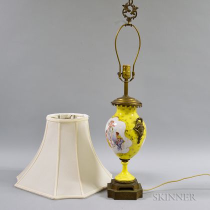 French Ormolu-mounted Porcelain Vase
