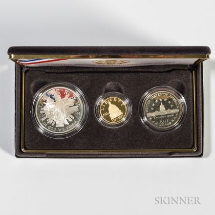 1989 Congressional Commemorative Three-coin Proof Set