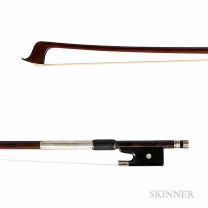 Silver-mounted Violin Bow, Otto A. Hoyer, c. 1920
