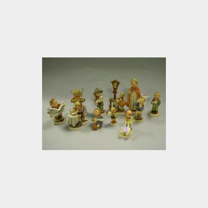 Eleven Assorted Hummel Ceramic Figures. 
