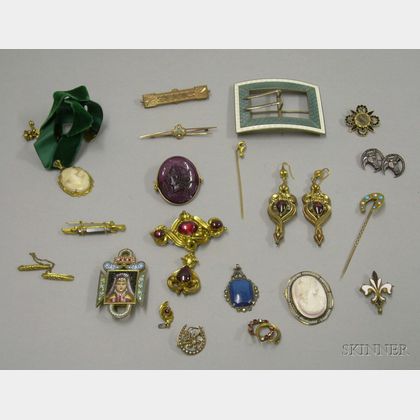 Group of Assorted Mostly Antique Jewelry
