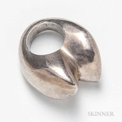 Patricia Von Musulin Sterling Silver Abstract Ring