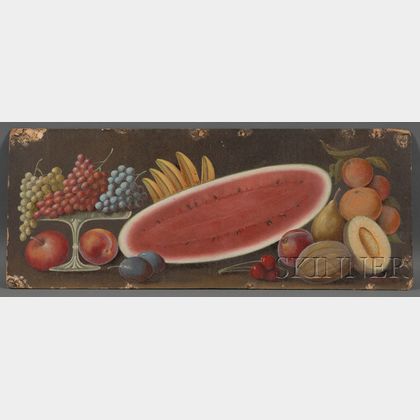 American School, Early 20th Century Still Life with Fruit.