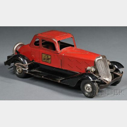 Pressed Steel "Fire Chief" Coupe Automobile Toy