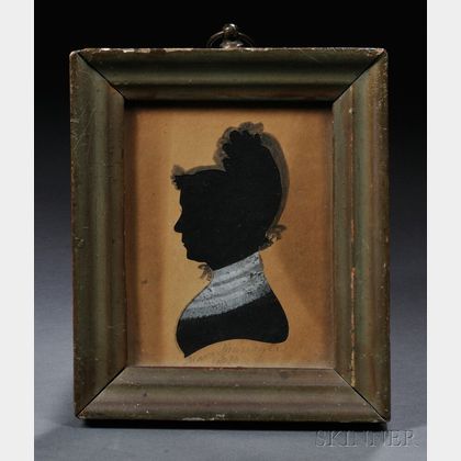Silhouette Portrait of "Mary Shanagle 1836,"