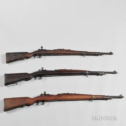 Three Mauser-type Bolt-action Military Rifles