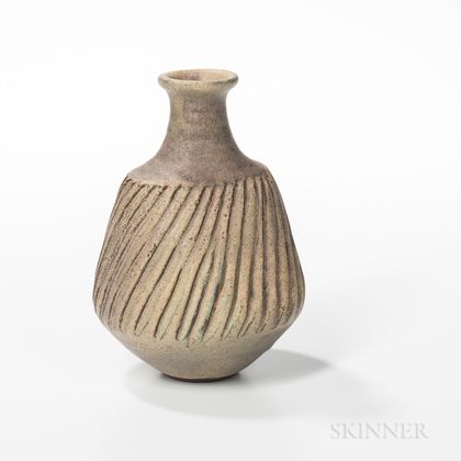 Stoneware Studio Pottery Vase Attributed to Lucie Rie (Austrian/British, 1902-1995)