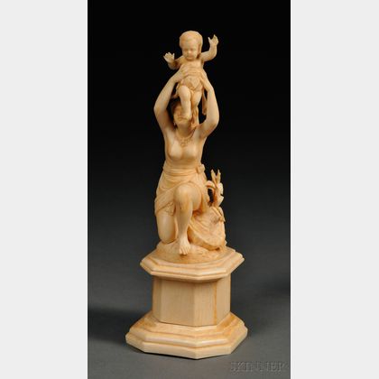 Ivory Carving of the Finding of Moses