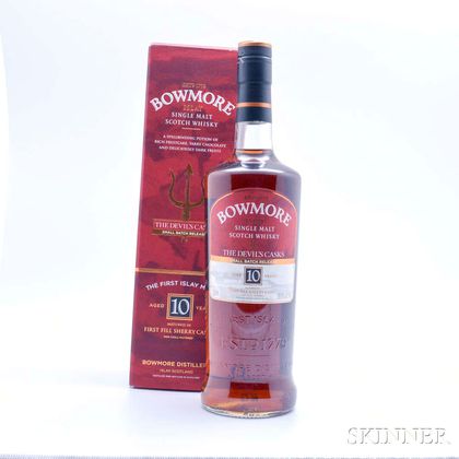 Bowmore Devils Cask 10 Years Old, 1 750ml bottle (oc) 