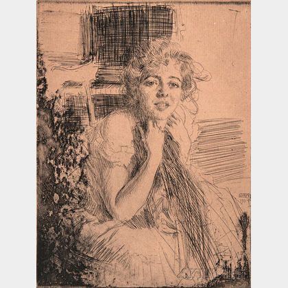 Anders Zorn (Swedish, 1860-1920) Emma Rasmussen