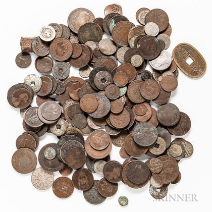 Large Group of Mostly 18th and 19th Century Foreign Coins