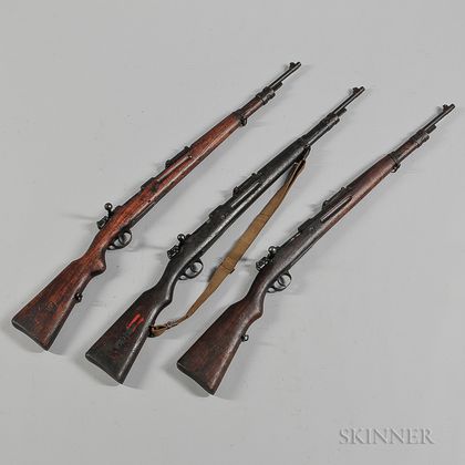 Two Chinese "Chiang Kai-Shek" Model Short Rifles and a Chinese Model 24 Short Rifle