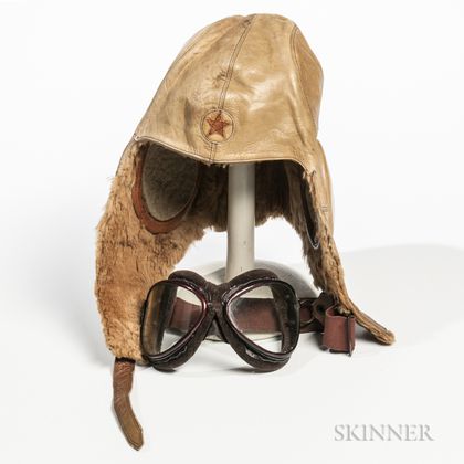 Imperial Japanese Flight Cap and Goggles
