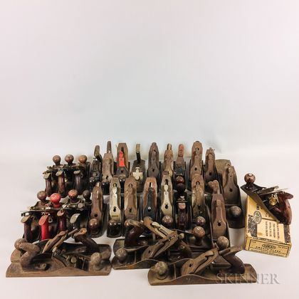 Thirty-one Woodworking Bench Planes