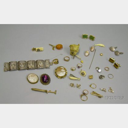 Group of Sterling Silver, Gold, and Gold-filled Jewelry