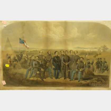 Framed Print of Civil War Soldiers and Politicians