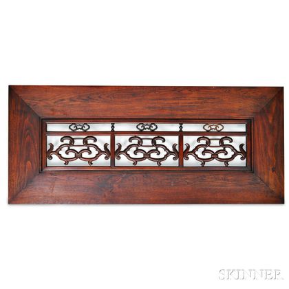 Large Carved Wood Architectural Panel or Transom