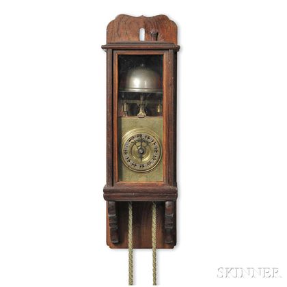 Miniature Japanese Lantern Clock and Wall Bracket