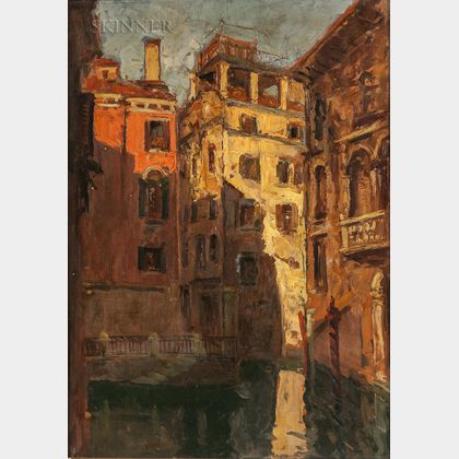 Mario Capuzzo (Italian, 1902-1973) Pair of Venetian Views