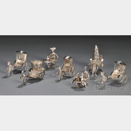 Seven Silver Figurines