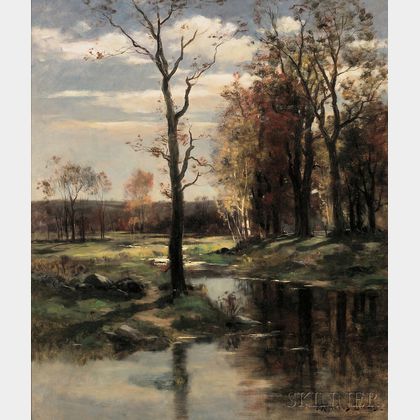 John Appleton Brown (American, 1844-1902) River Landscape