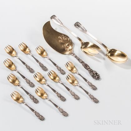 Fourteen Pieces of Tiffany & Co. Sterling Silver Flatware