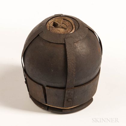 Twelve-pound Spherical Shell, Straps, and Sabot