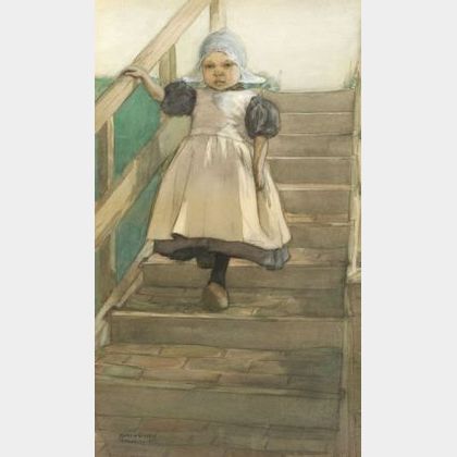 Marcia Oakes Woodbury (American, 1865-1913) Little Dutch Girl