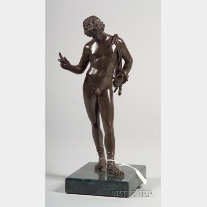 Grand Tour Patinated Bronze Figure of the Young Dionysus