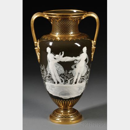 Mintons Marc-Louis Solon Decorated Pate-Sur-Pate Vase