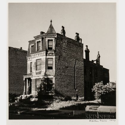 Walker Evans (American, 1903-1975) House, Chicago, Made for the Fortune Magazine Article Chicago: A Camera Exploration (Published Fe 