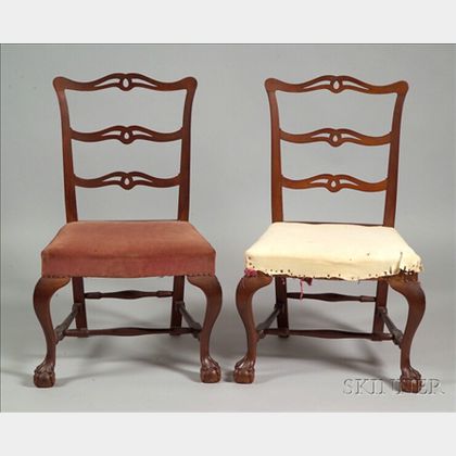 Pair of Chippendale Mahogany Side Chairs