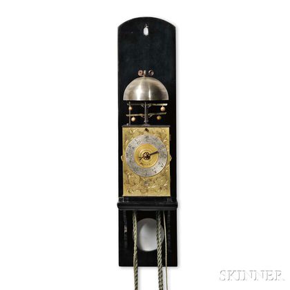 Japanese Double Foliot Lantern Clock and Wall Bracket