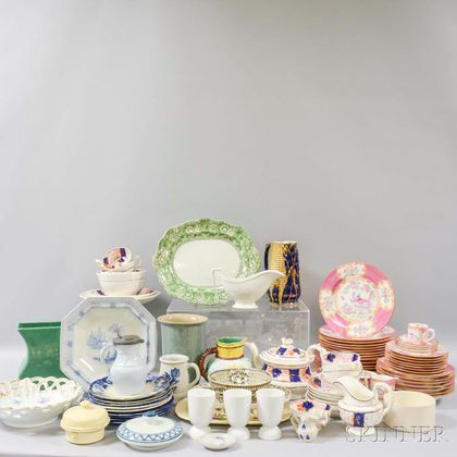 Large Group of Assorted Porcelain and Ceramic Tableware