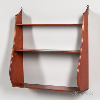 Red-stained Cherry Whale-end Shelf