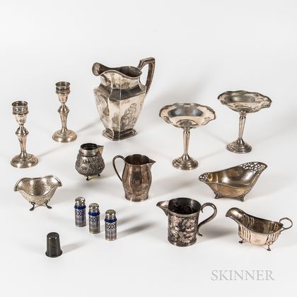 Group of Sterling Silver and Continental Silver Tableware