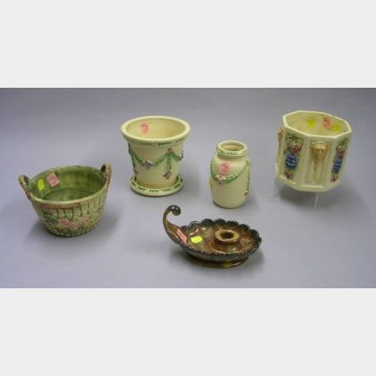 Six Pieces of Art Pottery