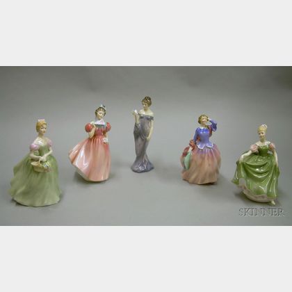 Five Royal Doulton Ceramic Character Figures