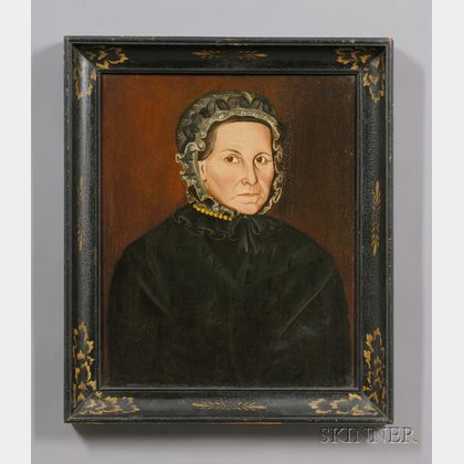 Attributed to Sheldon Peck (Vermont, New York, Illinois, 1797-1868) Portrait of Sally Adams (b. 1772-c. 1825).