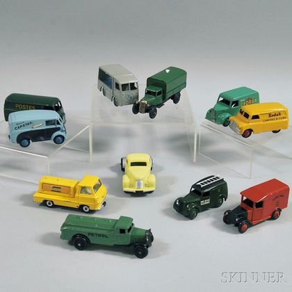 Eleven Meccano Dinky Toys Die-cast Metal Vehicles