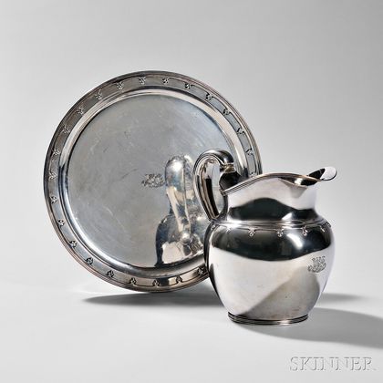 Tiffany & Co. Sterling Silver Pitcher and Tray