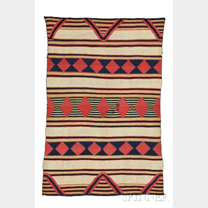 Navajo Child's Wearing Blanket