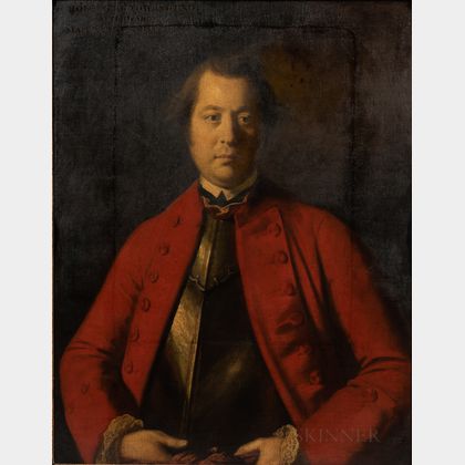Sir Joshua Reynolds (British, 1723-1792),Portrait of George, The First Marquess of Townshend, Wearing a Scarlet Coat over a Steel Cuir