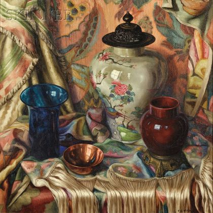 Frank Cohen Kirk (American, 1889-1963) Still Life with Jar