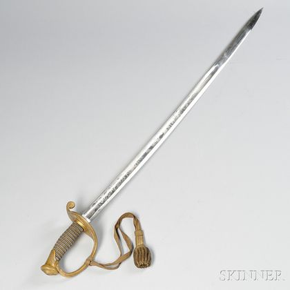 Model 1850 Foot Officer's Sword and Knot