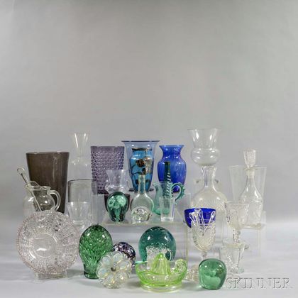 Large Group of Glass Tableware